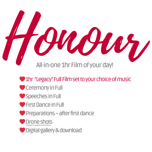 Our ' Legacy' Full length wedding film  - the perfect anniversary binge!