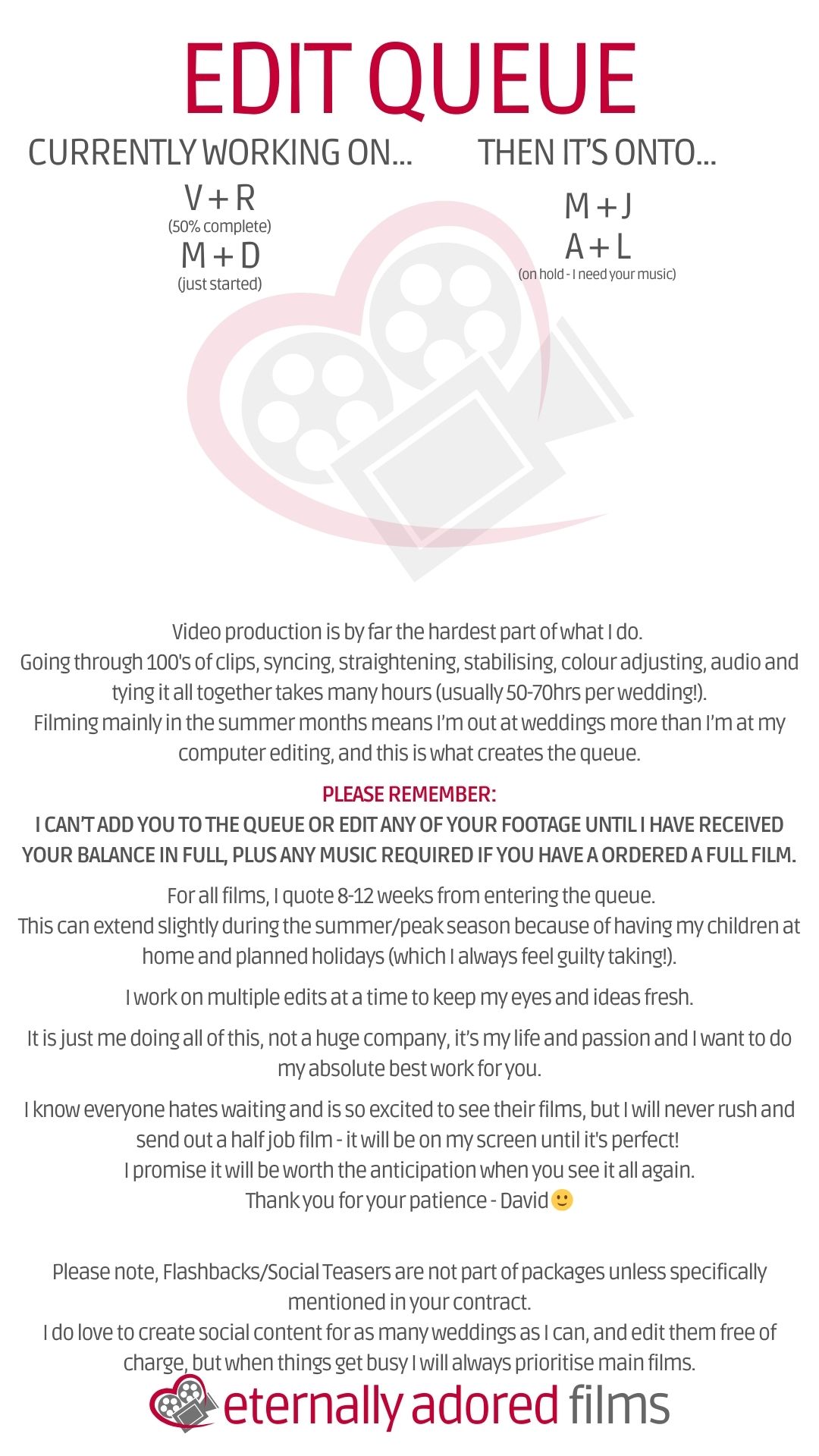 Thank you for all patiently waiting! It will be worth it :-) <br> 